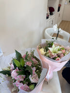 Soft Embrace Rose & Lily Bouquet