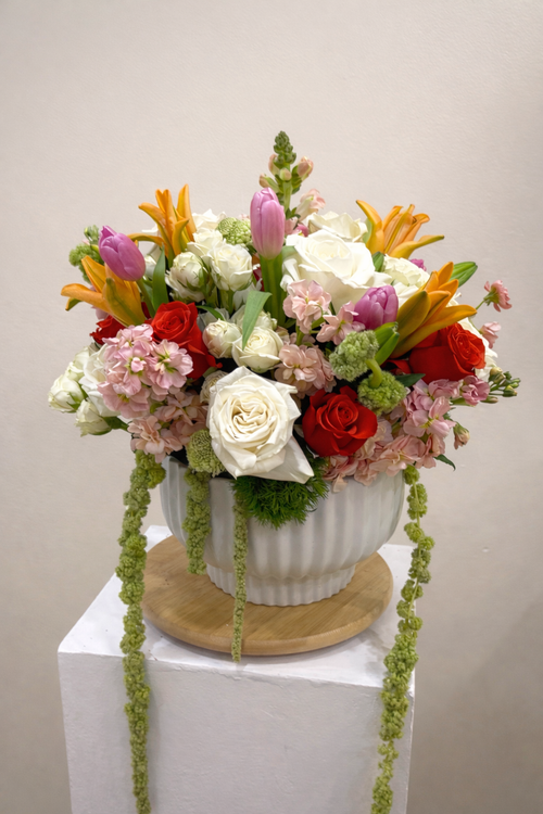 premium floral arrangement by maid in bloom 